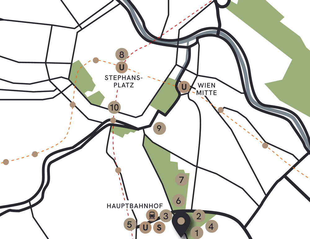 Urban Vienna: Lageplan
